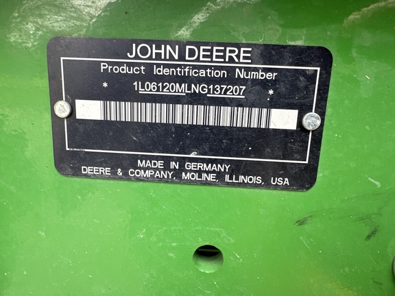 2022 John Deere 6120M Tractor