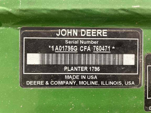 2015 John Deere 1795 Planter