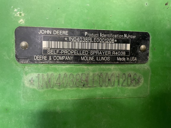 2014 John Deere R4038 Sprayer/High Clearance