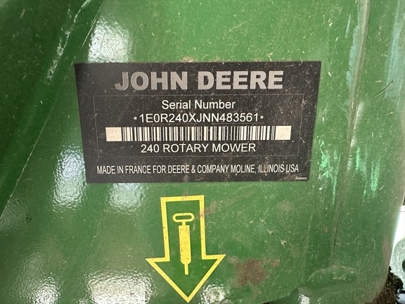 2022 John Deere R240 Mower