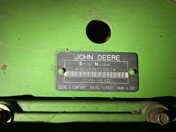 2007 John Deere 1293 Header Corn Head