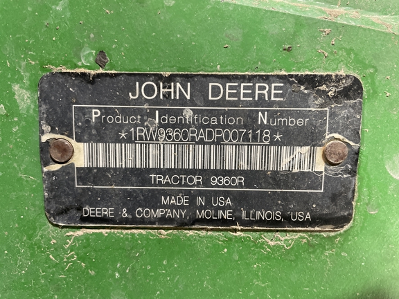 2013 John Deere 9360R Tractor 4WD