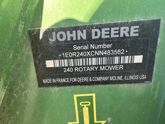 2022 John Deere R240 Mower