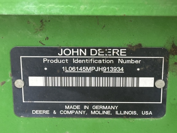 2018 John Deere 6145M Tractor