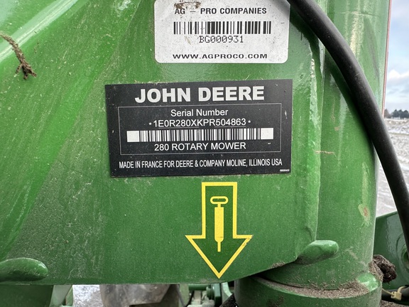 2023 John Deere R280 Mower