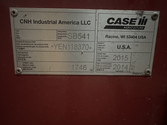 2015 Case IH SB541 Baler/Square
