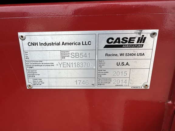 2015 Case IH SB541 Baler/Square