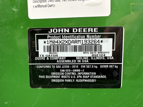 2024 John Deere TX ATV