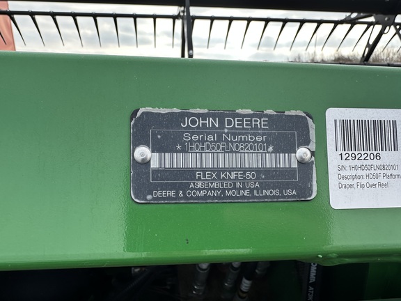 2022 John Deere HD50F Header Combine