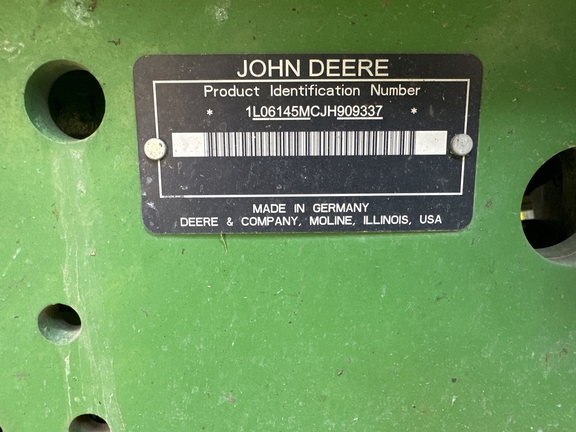 2018 John Deere 6145M Tractor
