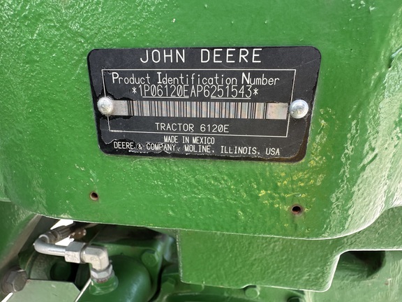 2023 John Deere 6120E Tractor