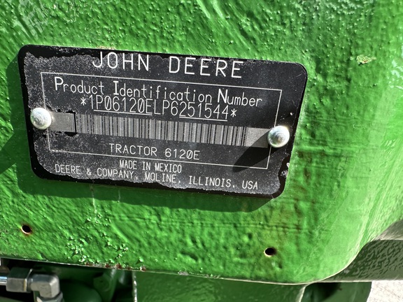 2023 John Deere 6120E Tractor