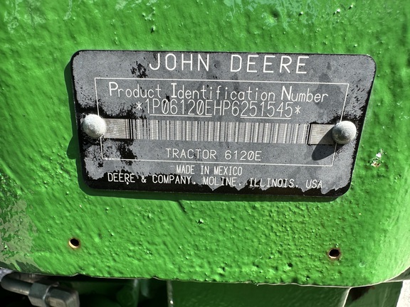 2023 John Deere 6120E Tractor