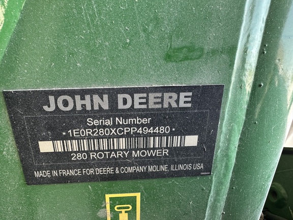 2023 John Deere R280 Mower