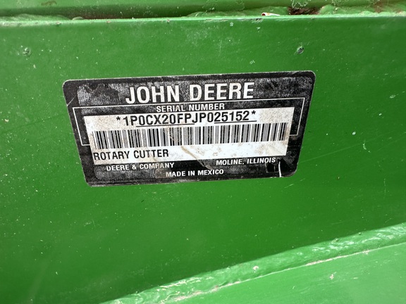 2018 John Deere CX20 Mower/Rotary Cutter