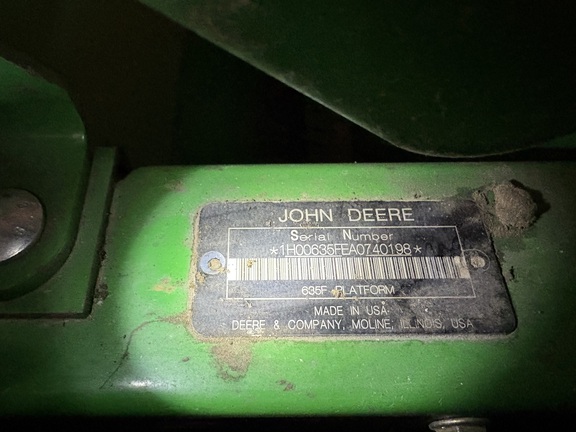 2011 John Deere 635F Header Combine