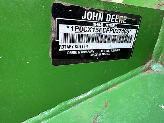 2015 John Deere CX15 Mower/Rotary Cutter