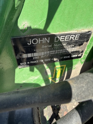 2015 John Deere R280 Mower