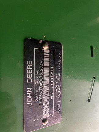 2013 John Deere 640FD Header Combine
