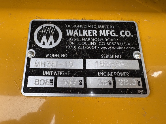 2024 Walker MH38i Mower/Zero Turn