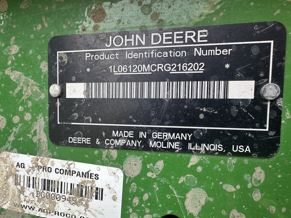 2024 John Deere 6120M Tractor