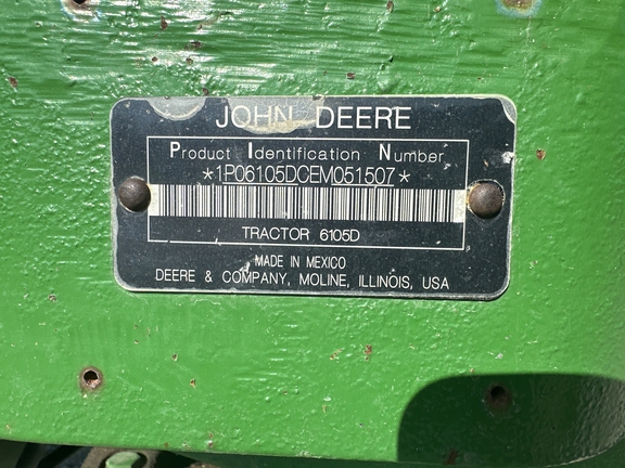 2014 John Deere 6105D Tractor