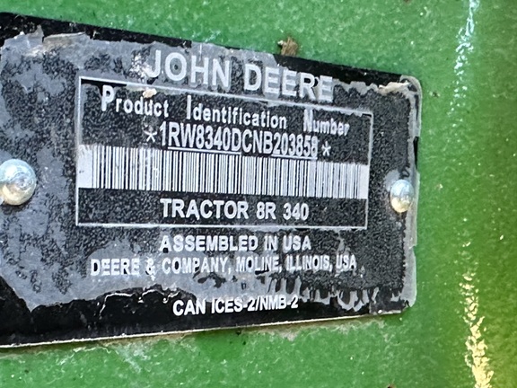 2022 John Deere 8R 340 Tractor