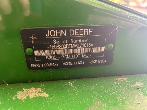 2021 John Deere S300 Mower Conditioner