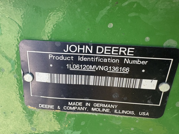 2022 John Deere 6120M Tractor