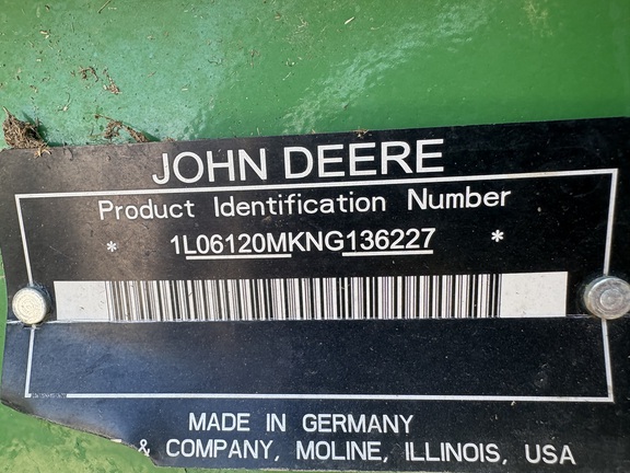 2022 John Deere 6120M Tractor