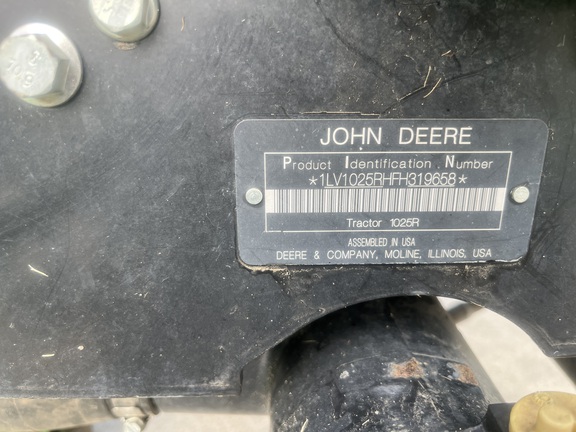 2015 John Deere 1025R Tractor Compact