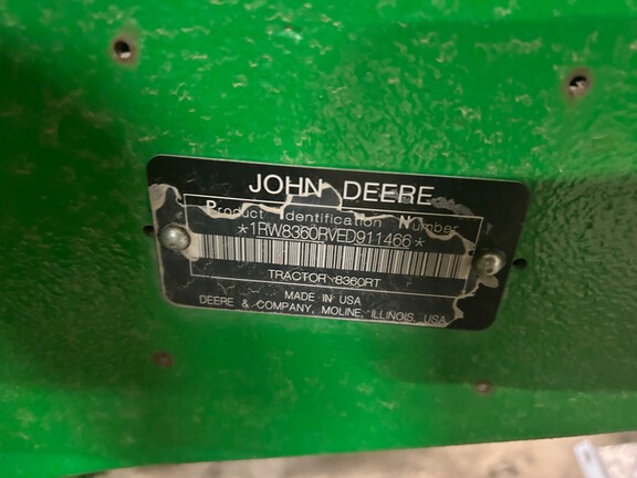 2014 John Deere 8360RT Tractor Rubber Track