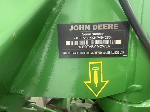 2023 John Deere R280 Mower
