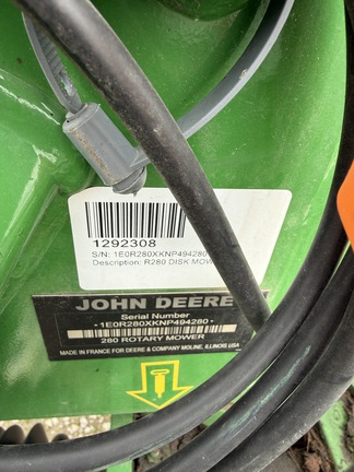 2023 John Deere R280 Mower