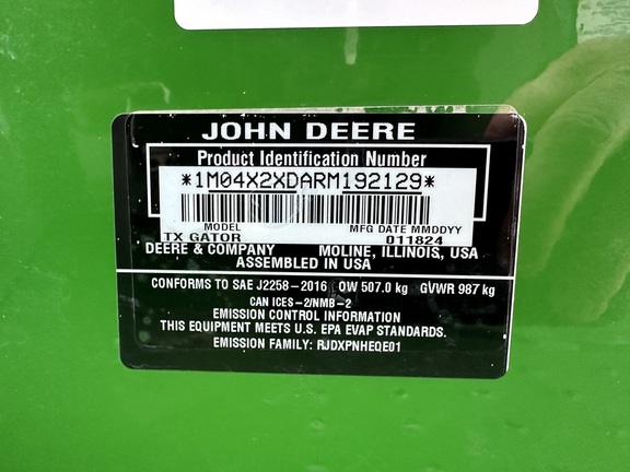 2024 John Deere TX ATV