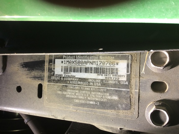 2022 John Deere X580 Garden Tractor