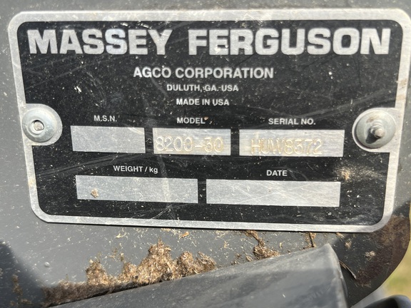 2009 Massey Ferguson 8200-30F Header Combine