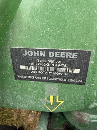 2023 John Deere R280 Mower