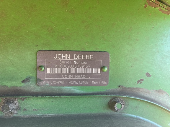 1998 John Deere 893 Header Corn Head