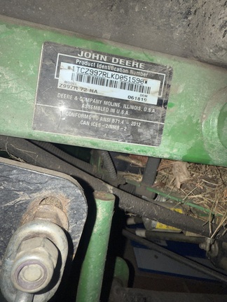 2019 John Deere Z997R Mower/Zero Turn