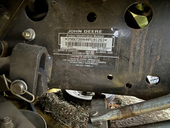 2022 John Deere X730 Garden Tractor