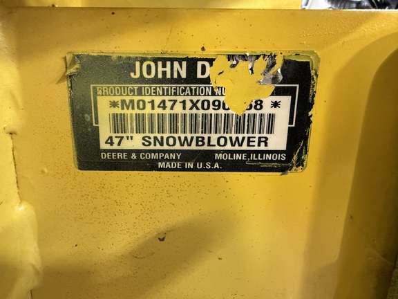 John Deere 47" Snow Blower Snow Blower