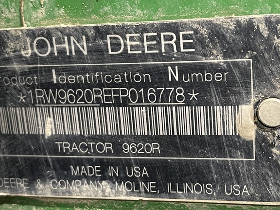 2015 John Deere 9620R Tractor 4WD