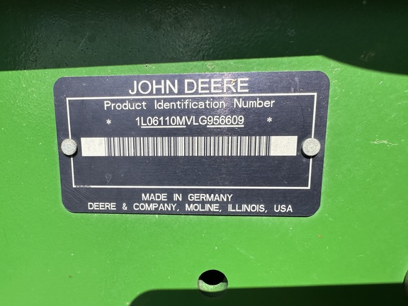 2020 John Deere 6110M Tractor