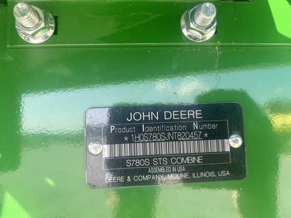 2022 John Deere S780 Combine