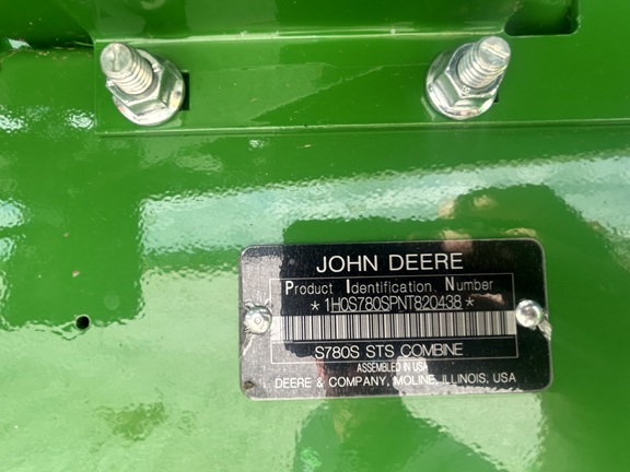 2022 John Deere S780 Combine