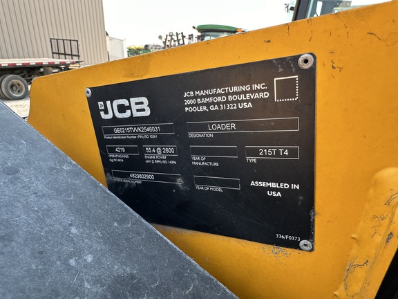 2019 JCB 215T Compact Track Loader