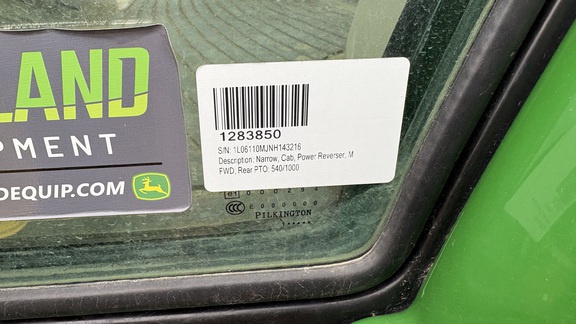2022 John Deere 6110M Tractor