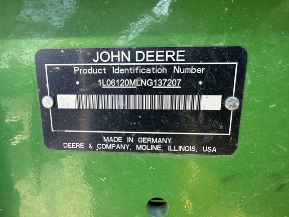 2022 John Deere 6120M Tractor