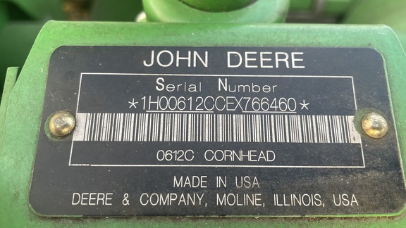 2014 John Deere 612C Header Corn Head